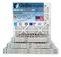 Glasfloss 16x20x1 - MERV 10 -Qty:6 - Furnace Air Filter - Made in USA (Actual Size: 15.5 x 19.5x7/8 inch)