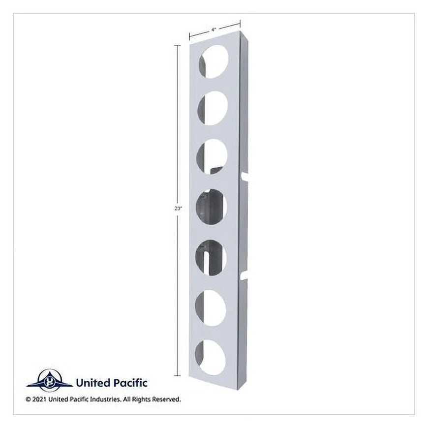 United Pacific 33825 Air Cleaner Light Bar   Front, Stainless Steel, With