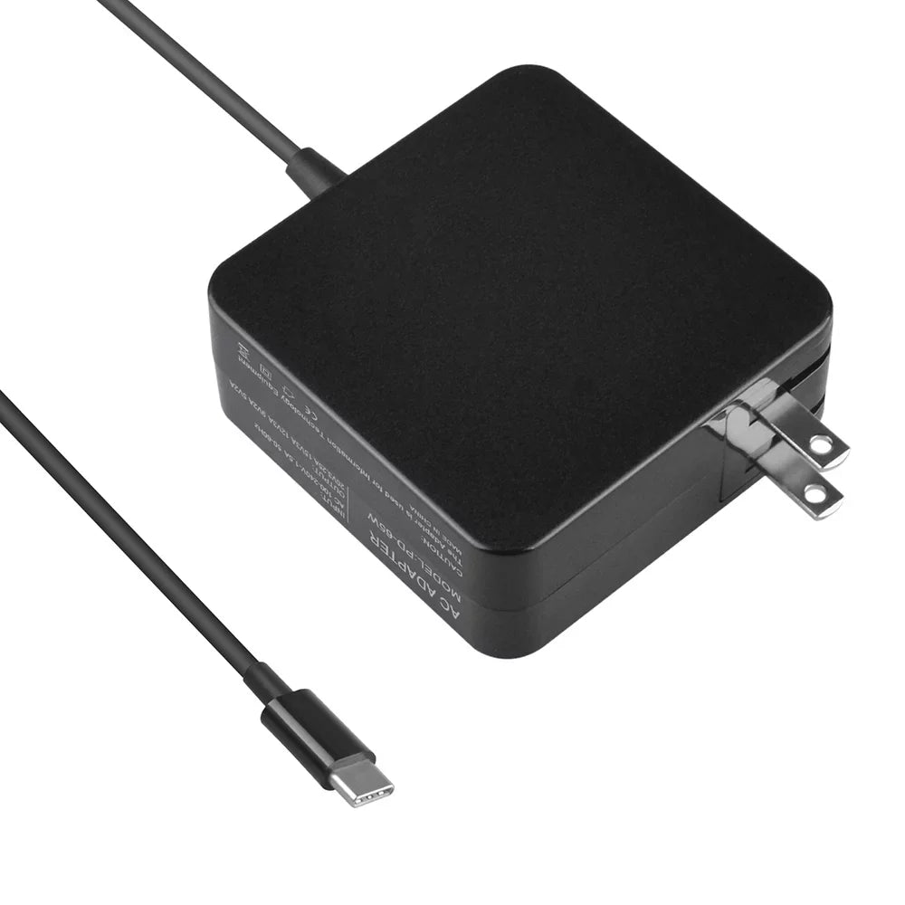 Aprelco USB Type-C 65W AC Adapter Compatible with Lenovo P51s, T470, T470s, T570 , x270, ThinkPad Yoga (S Series),ThinkPad Yoga 370, X1 Carbon,Asus Chrome Book C302,ZenBook 3 UX390 UX390U UX390UA