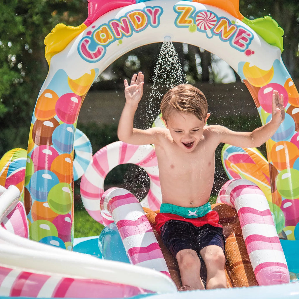 Intex Kids Candy Zone Play Center Splash Pool w/ Waterslide(Open Box) (2 Pack)
