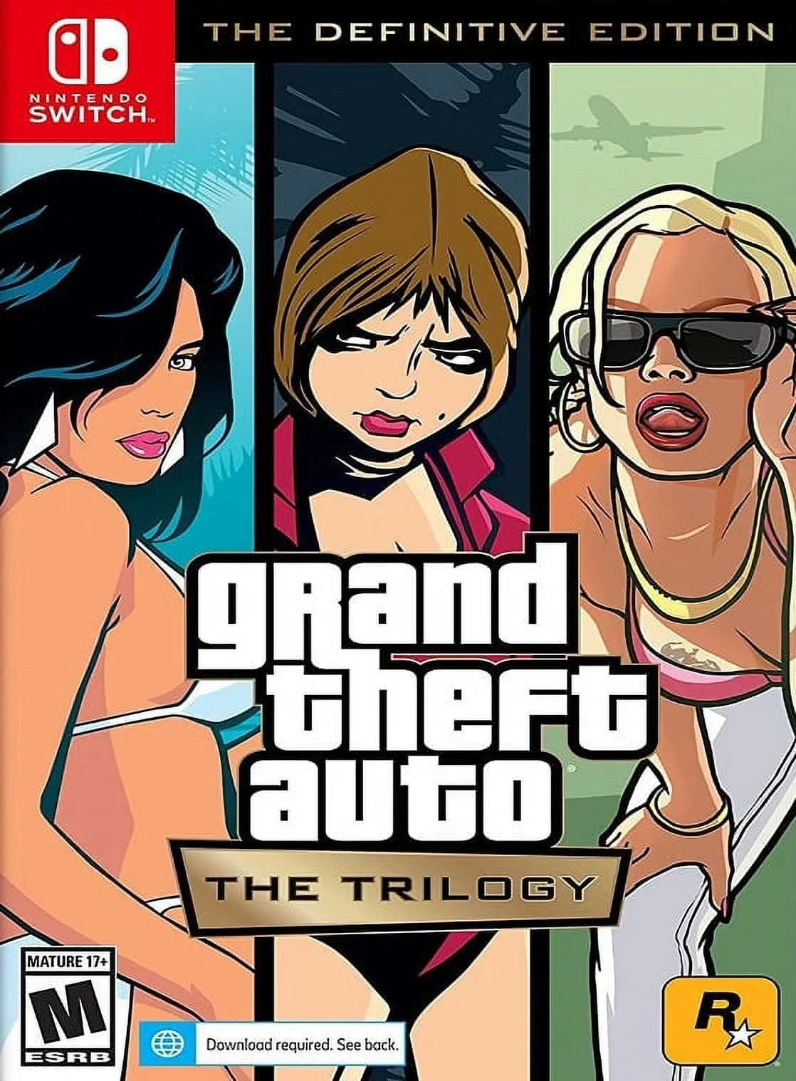 Repaired Grand Theft Auto: The Trilogy - The Definitive Edition (Nintendo Switch, 2022) Video Game (Refurbished)