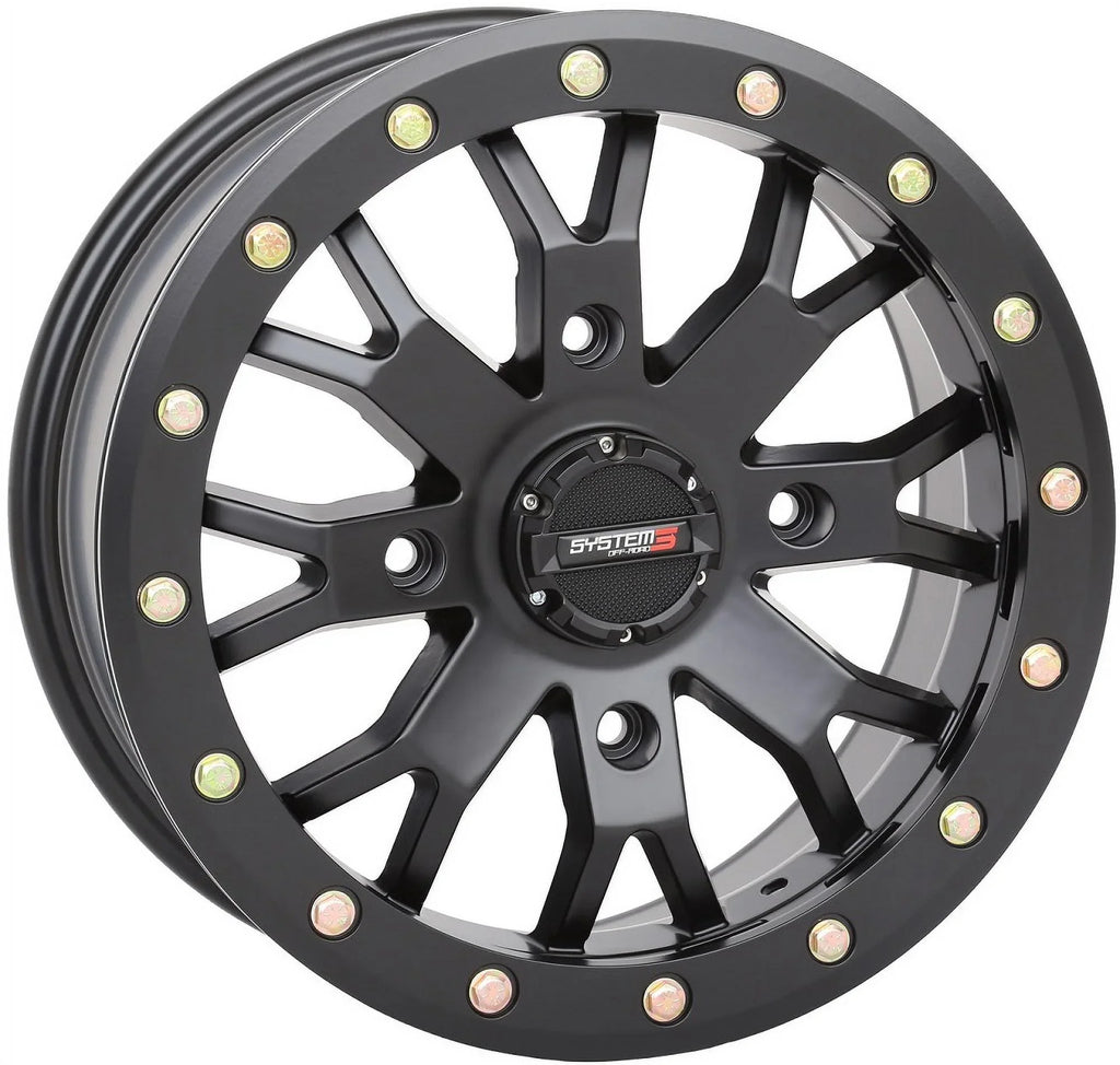 System 3 SB-4 Black (6+1) 15" Wheels 32" Trail Saw 2.0 Tires Can-Am Commander Maverick Renegade Outlander Defender