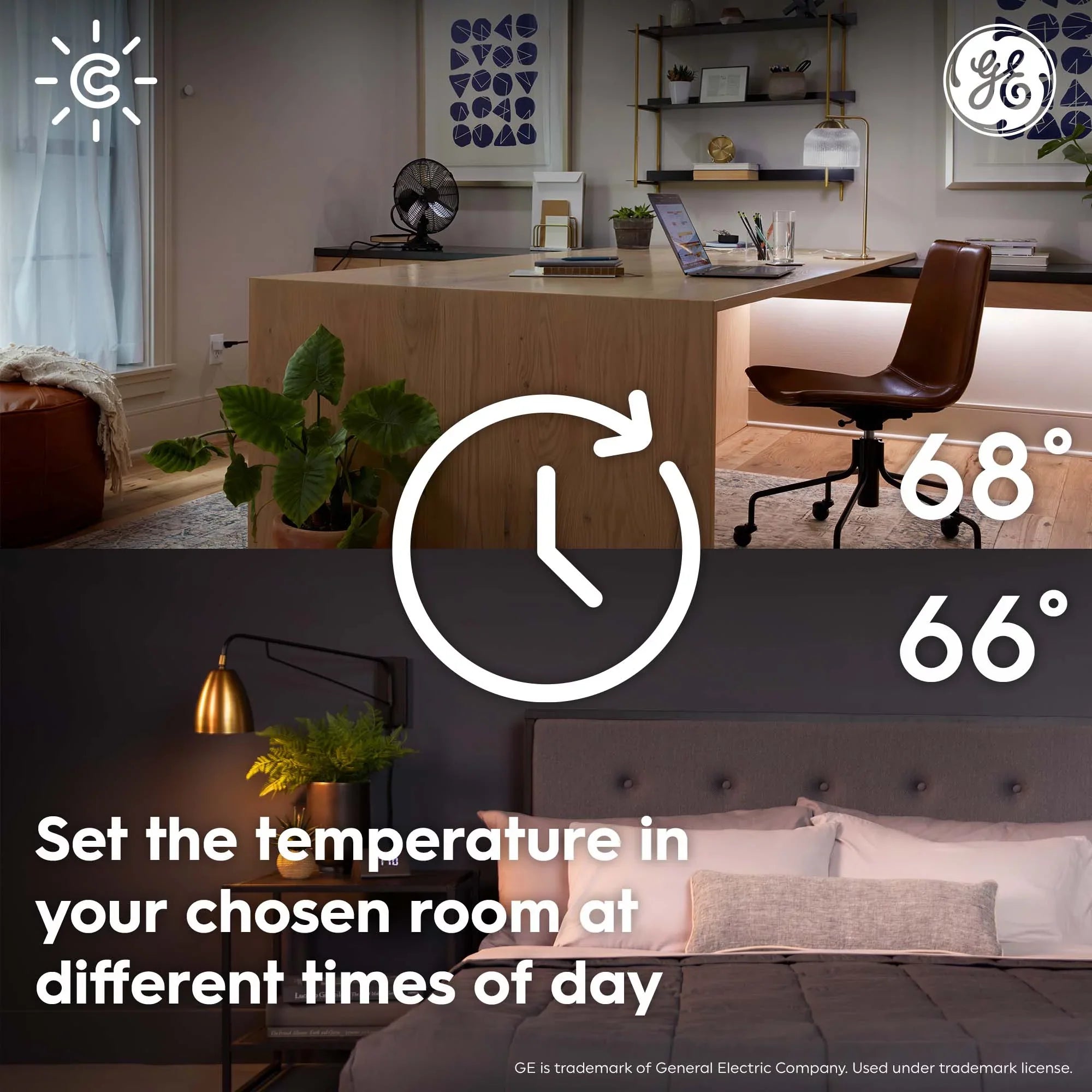 GE CYNC Smart Temperature Sensor, Thermostat Sensor, Humidity Sensor, Works with CYNC Smart Thermostat (Sold Separately), Set Schedules in CYNC App (1 Pack)