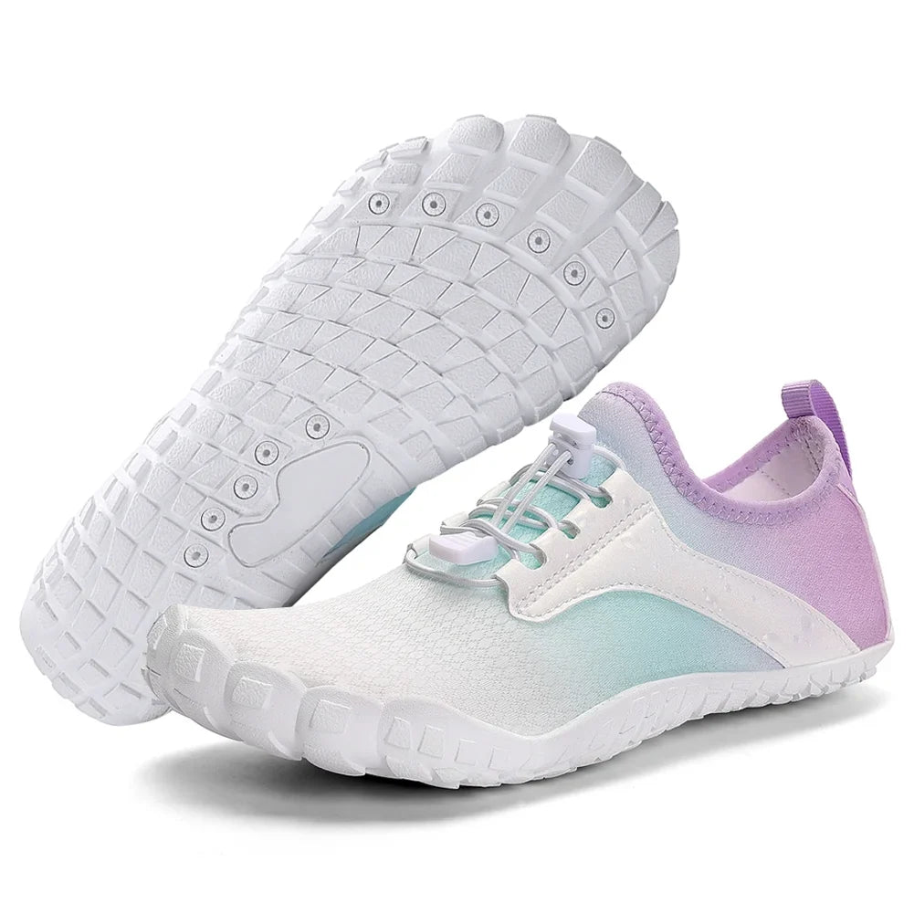 SunyaMood Water Shoes Barefoot Beach Shoes Quick Dry Non-slip for Men Women (39 Purple)