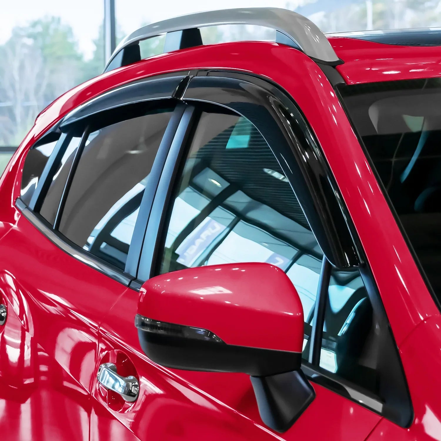 Voron Glass Tape-on Extra Durable Rain Guards for Subaru XV Crosstrek 2018-2024, Window Deflectors, Vent Window Visors, 6 Pieces - 100489