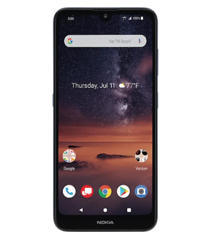 Refurbished Nokia TA-1153 3V Prepaid Smartphone, Blue 16GB - Verizon