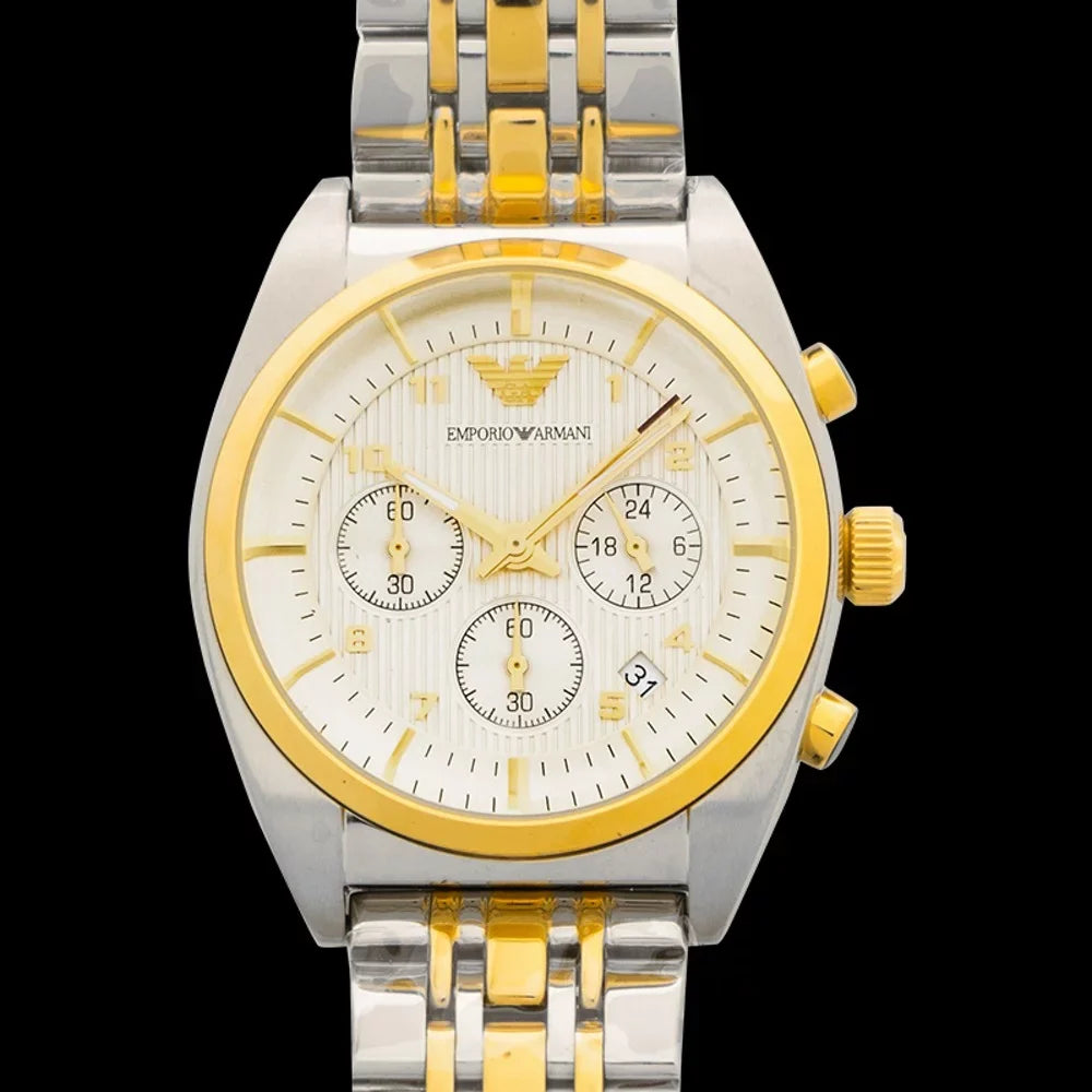 Emporio Armani Classic Chronograph Stainless Steel Watch 43 mm AR0396