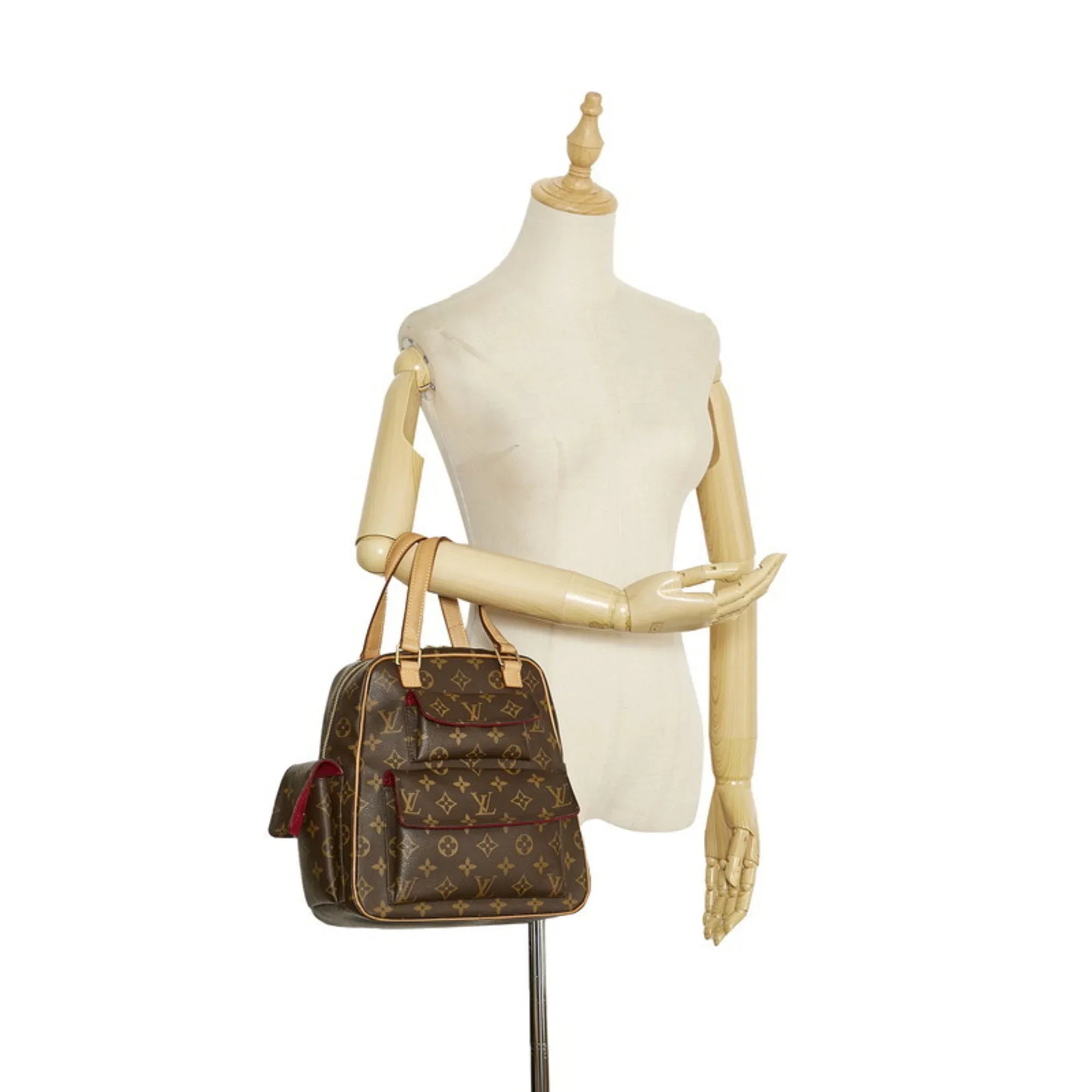 Pre-Owned Louis Vuitton Monogram Exantry Cite Handbag M51161 Brown PVC Leather Ladies LOUIS VUITTON (Good)