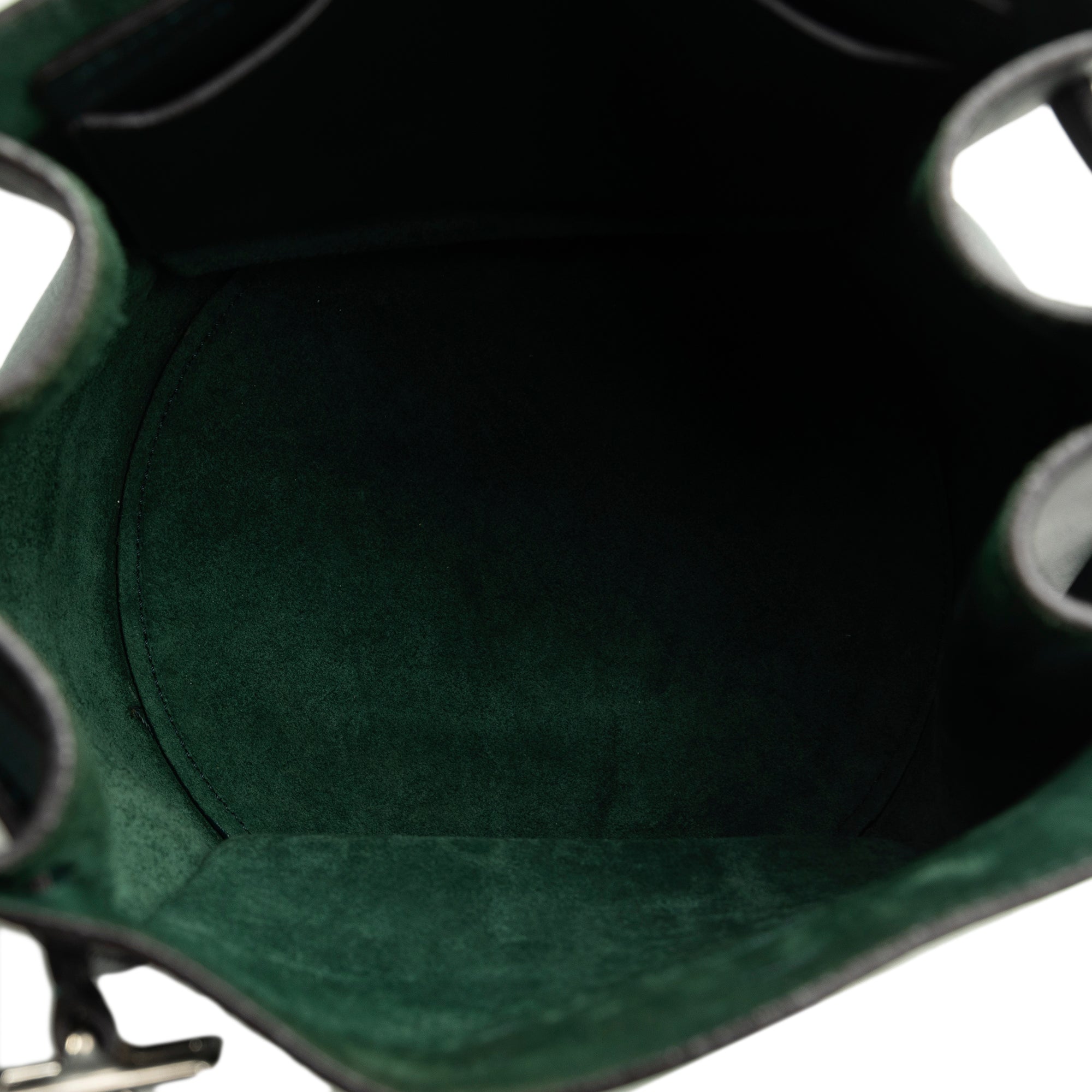Pre-Owned Authenticated Celine Big Bag Bucket Calf Leather Green Bucket Bag DrawstringBag Unisex (Good)