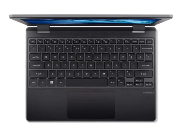 Acer TravelMate B3 11 TMB311-33 - 180-degree hinge design - Processor N-series - N100 / up to 3.4 GHz - Win 11 Pro - UHD Graphics - 4 GB RAM - 128 GB eMMC - 11.6" IPS 1366 x 768 - Wi-Fi 6E, Bluetooth - shale black - kbd: US Intl