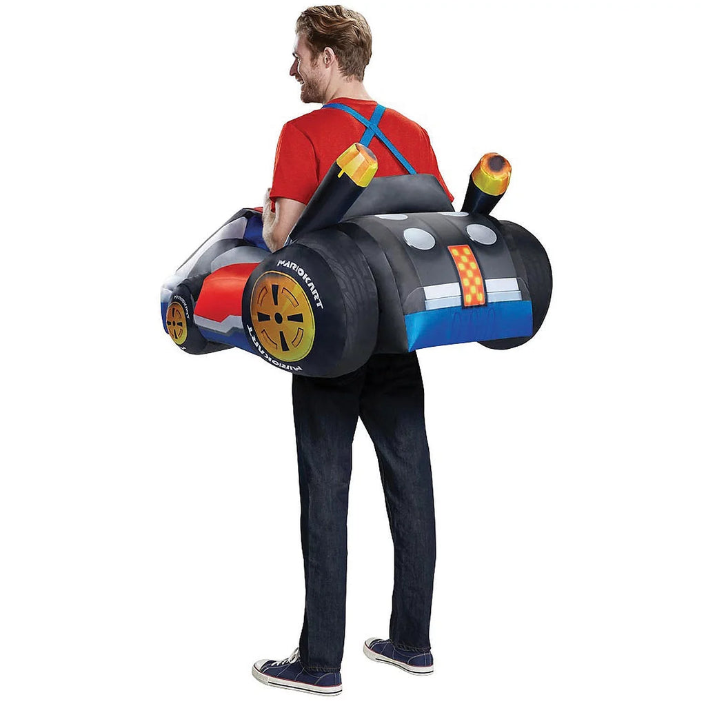 Disguise Mens Super Mario Kart Mario Inflatable Costume - Size One Size Fits Most
