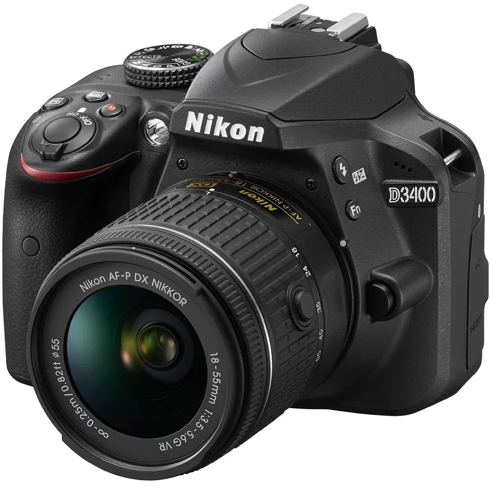 Renewed Nikon D3400 24.2 MP DSLR Camera with 18-55mm VR Lens Kit 1571B (Black) (Refurbished)