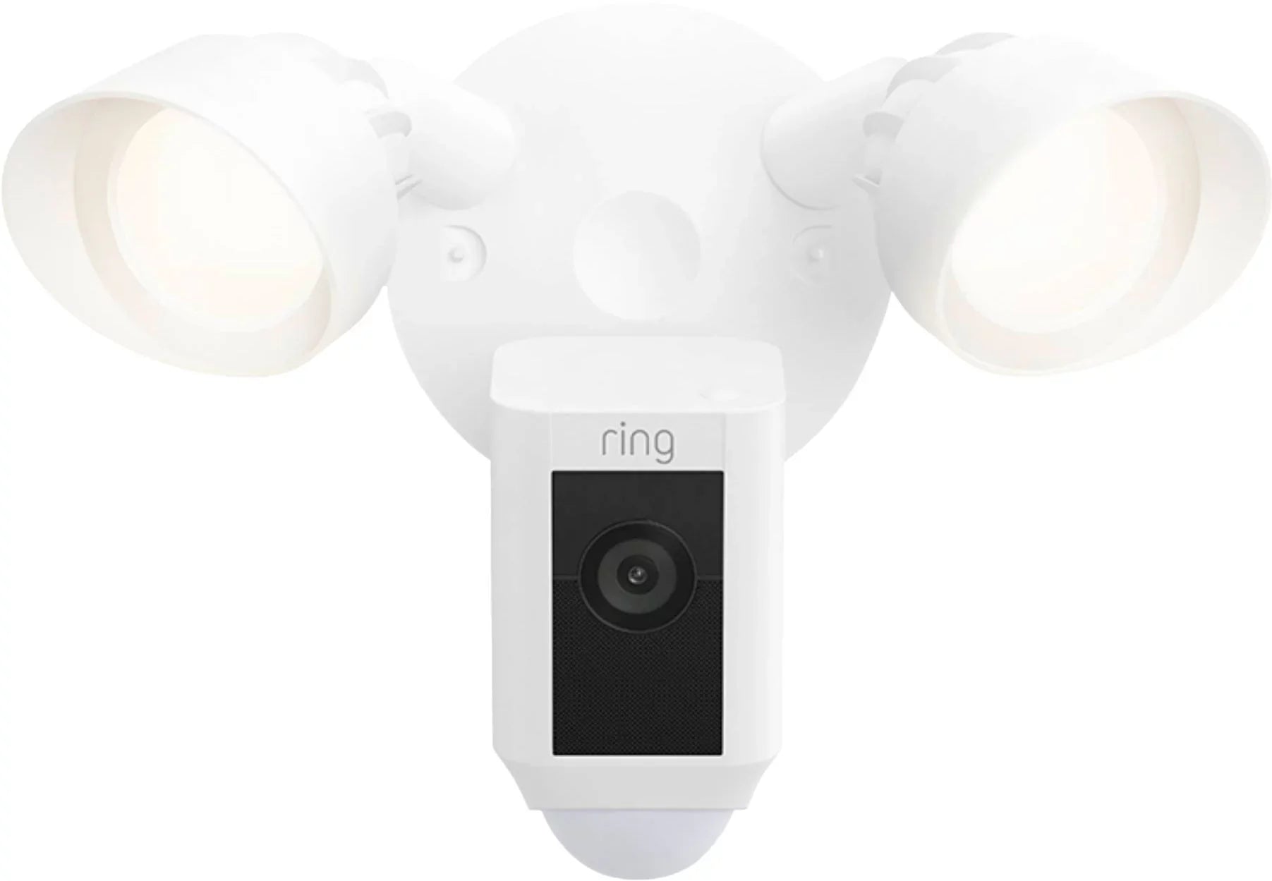 Repaired Ring_Floodlight Cam Wired Plus with Motion Activated HD, White, 2021 Release, Outdoor, WiFi, IP/Network (Refurbished)