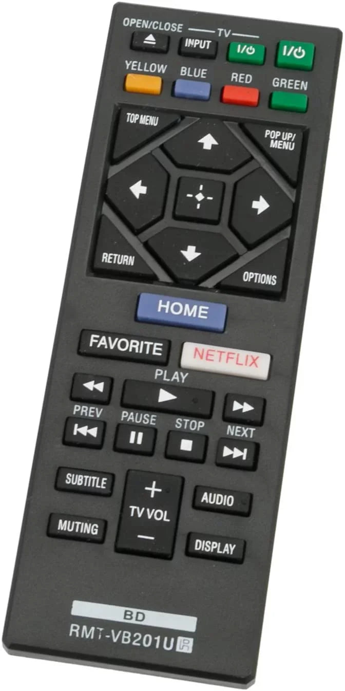 RMT-VB201U Replace Remote Control fit for Sony Blu-Ray BD Disc DVD Player BDP-BX370 BDP-S1700 BDP-S3700 BDP-S6700