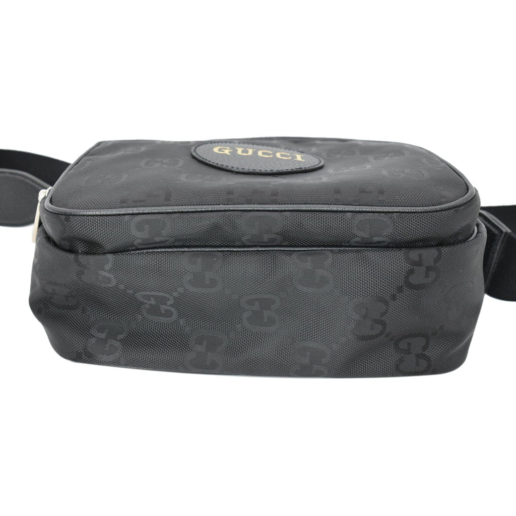 Pre-owned GUCCI Off The Grid GG Monogram Nylon Shoulder Bag Black 625858