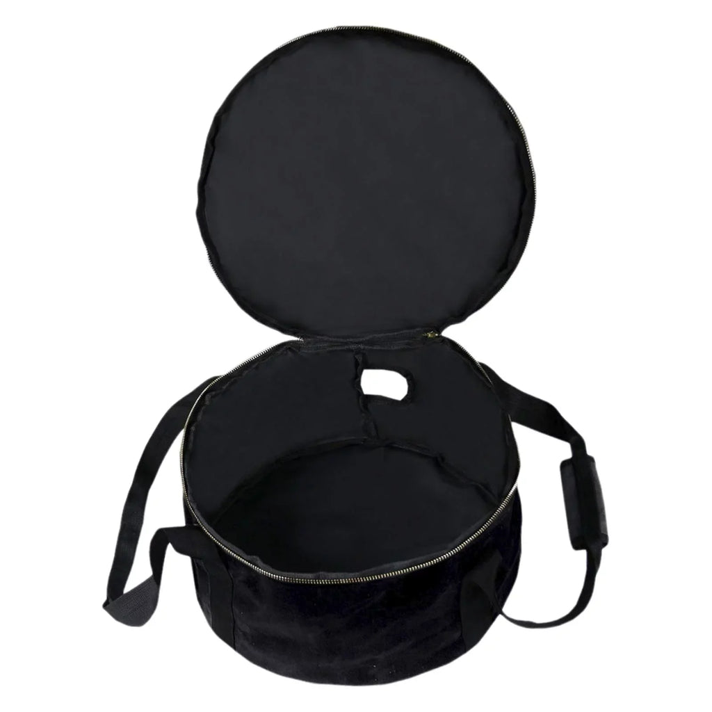 Durable Storage Bag Dutch Oven Container Cookware 12" Multipurpose Handbag Carry Bag for BBQ Camping ,Outdoor Activities ,Fishing Accessories - Black