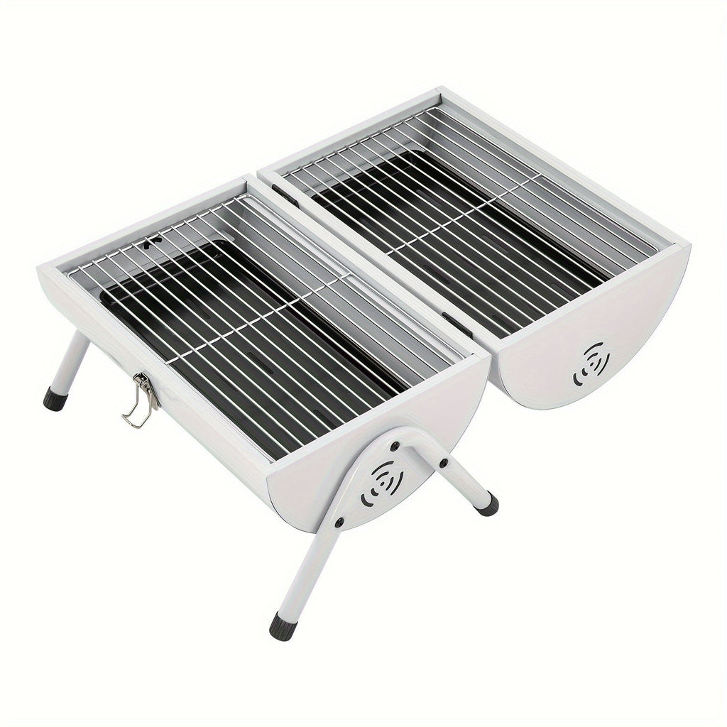 DFSDFGF32 White Multi-functional BBQ Grill with Thermometer
