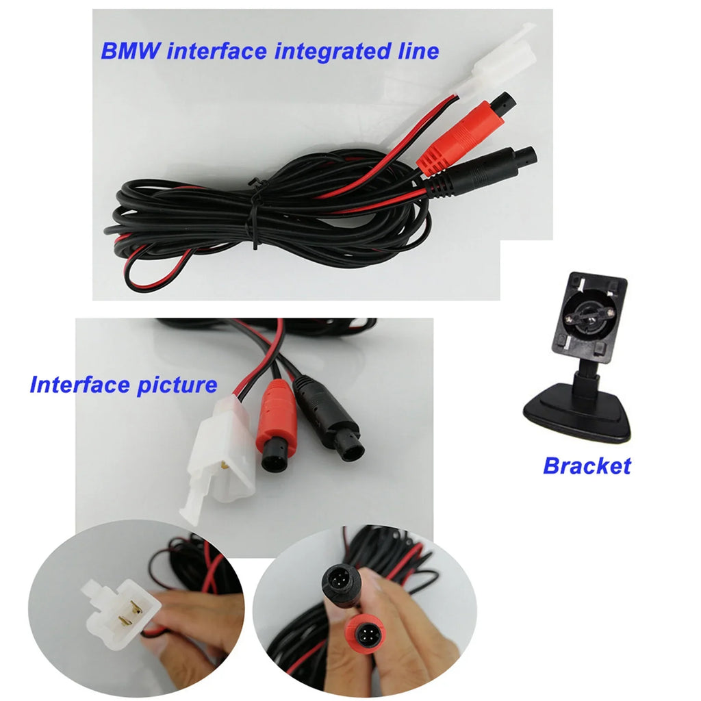 5'' TFT-LCD Backup Camera Car Rear View Backup Reverse System + HD Parking Camera for Truck Pickup Car Rear View Security Monitor & Waterproof