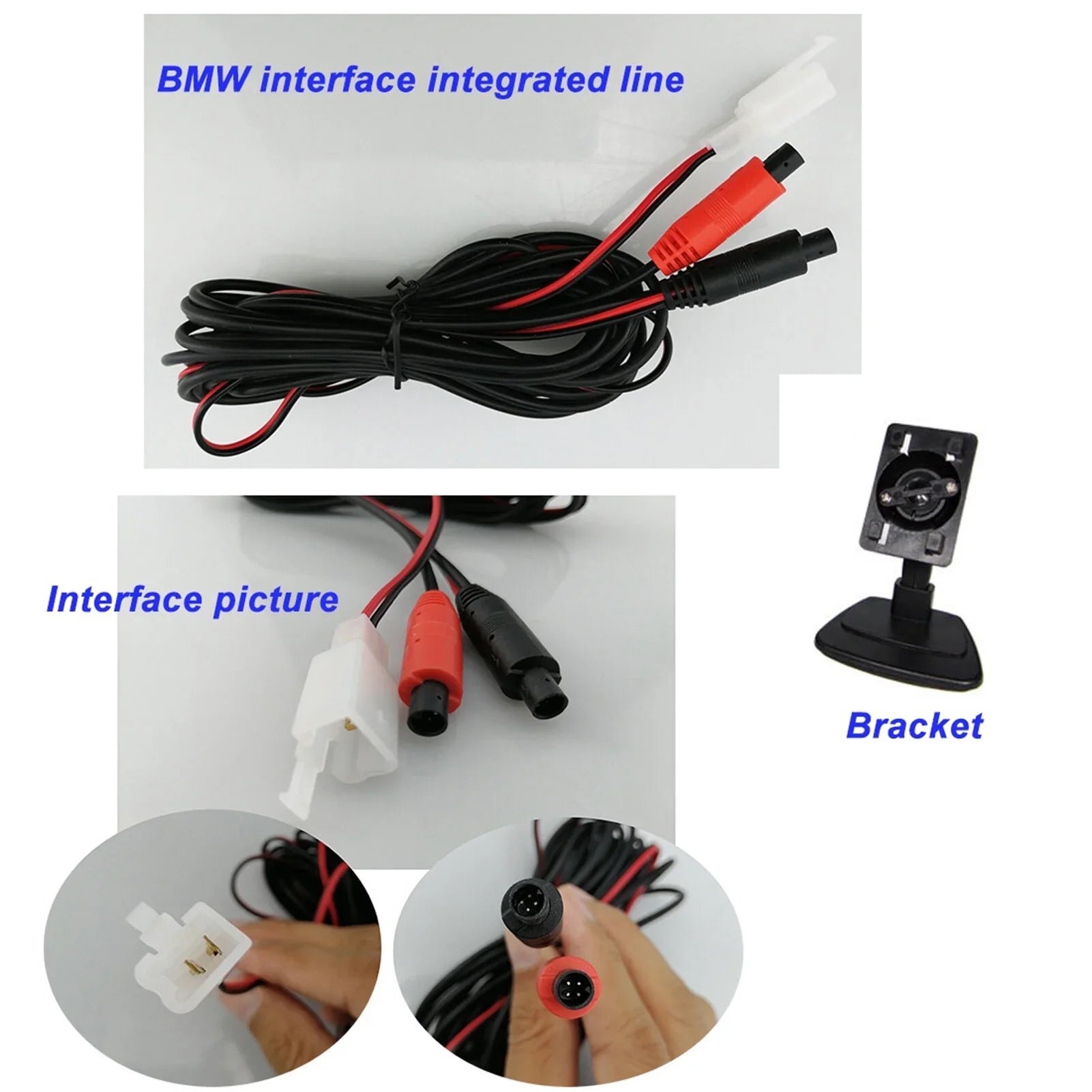 5'' TFT-LCD Backup Camera Car Rear View Backup Reverse System + HD Parking Camera for Truck Pickup Car Rear View Security Monitor & Waterproof