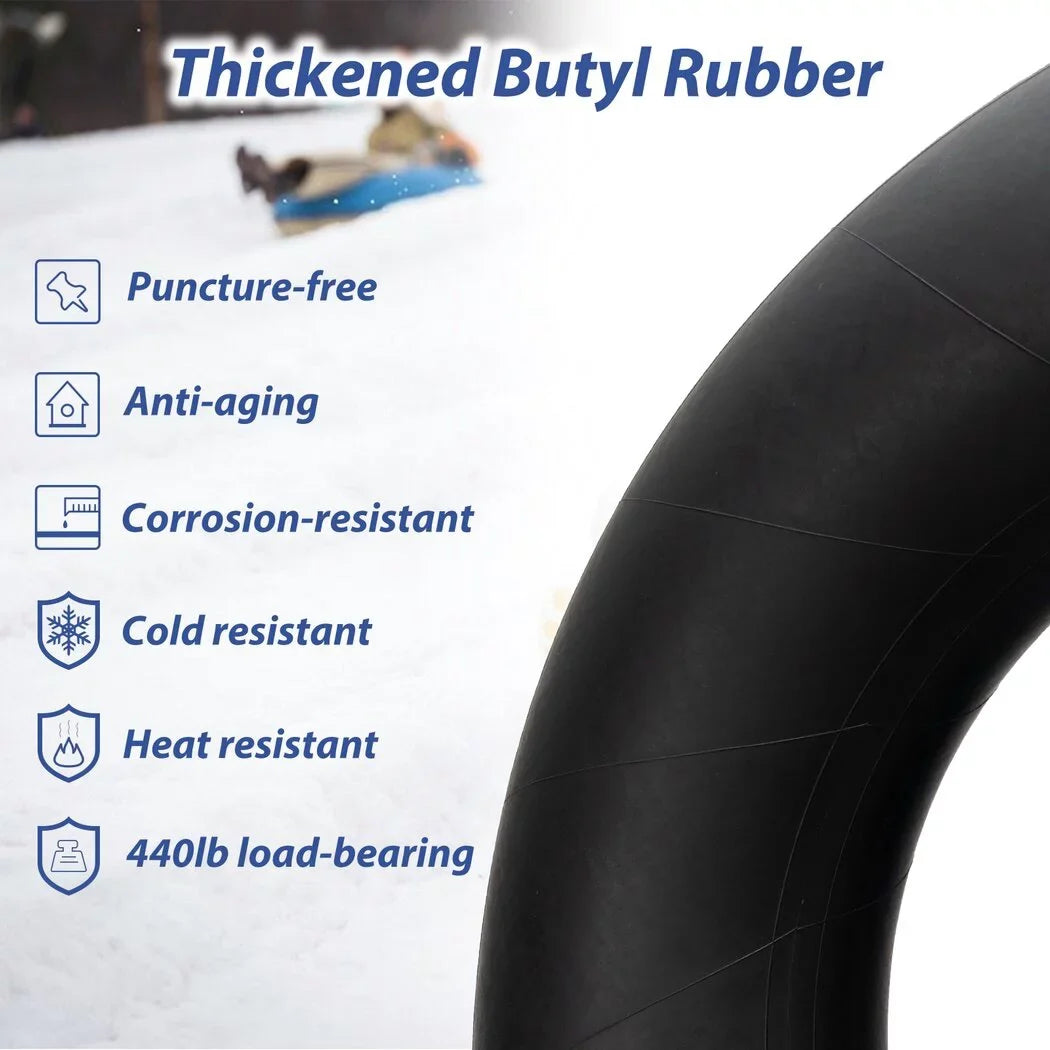 2PCS River Tubes for Adults, Heavy Duty Snow Tubes for Snow Sledding, 39inch Large Rubber Snow & Water Tire Tubes, Pool Closing Inner Tubes, Rubber Pool Float Inner Tubes