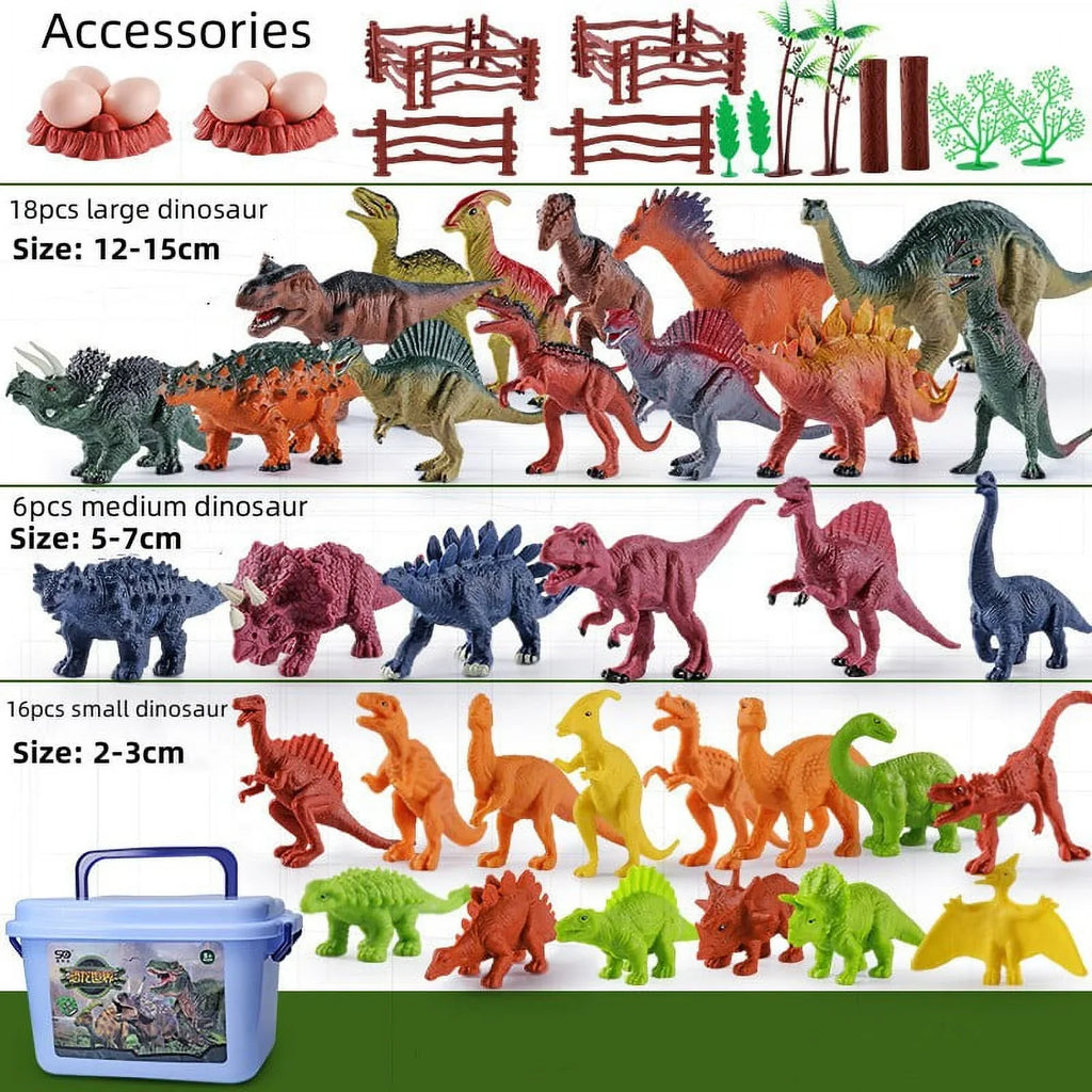 Imoment Jumbo Dinosaur Toys for Kids,Large T-Rex Toys for Dinosaur Lovers, Dinosaur Toys for Boys Girls Kids 3-7 Years Old,68PCS