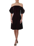 JILL Jill Stuart Womens Off-The-Shoulder Vevlet Party Dress