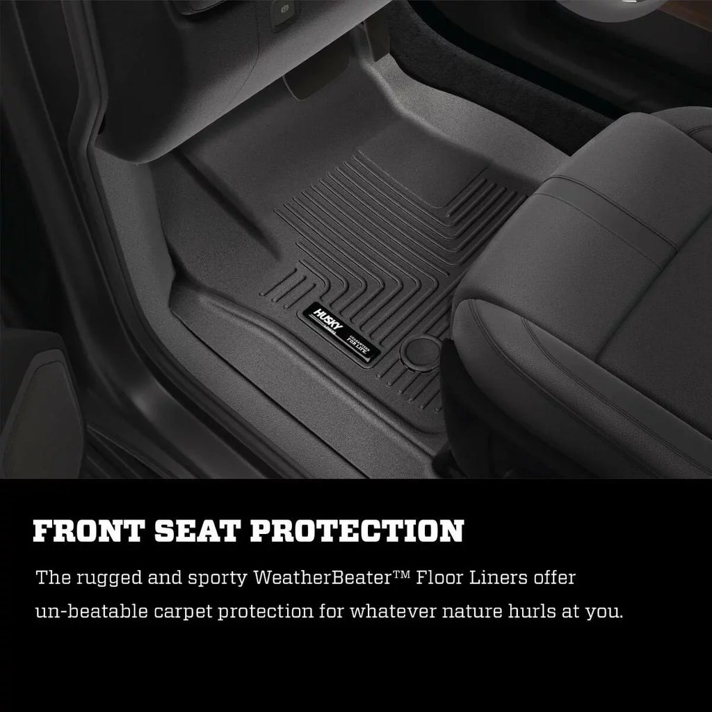 Husky by RealTruck 2nd Seat Floor Liner Compatible with 17-19 Pacifica Compatible with select: 2017-2021 Chrysler Pacifica Touring L, 2020-2021 Chrysler Voyager