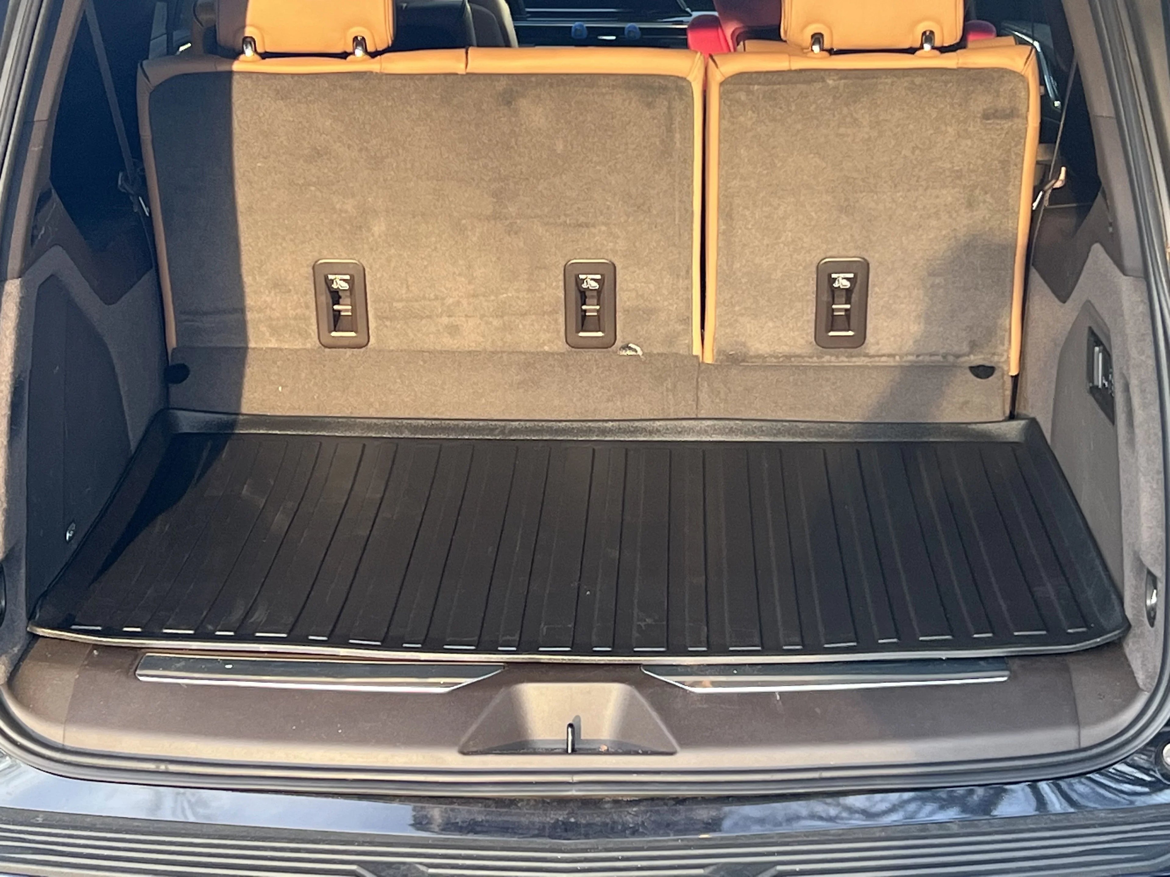 Premium Cargo Liner for GMC Yukon XL Denali 2021-2023 - 100% Protection - Custom Fit Car Trunk Mat - All-Season Black Cargo Mat - 3D Shaped Laser Measured Trunk Liners for Gmc Yukon XL