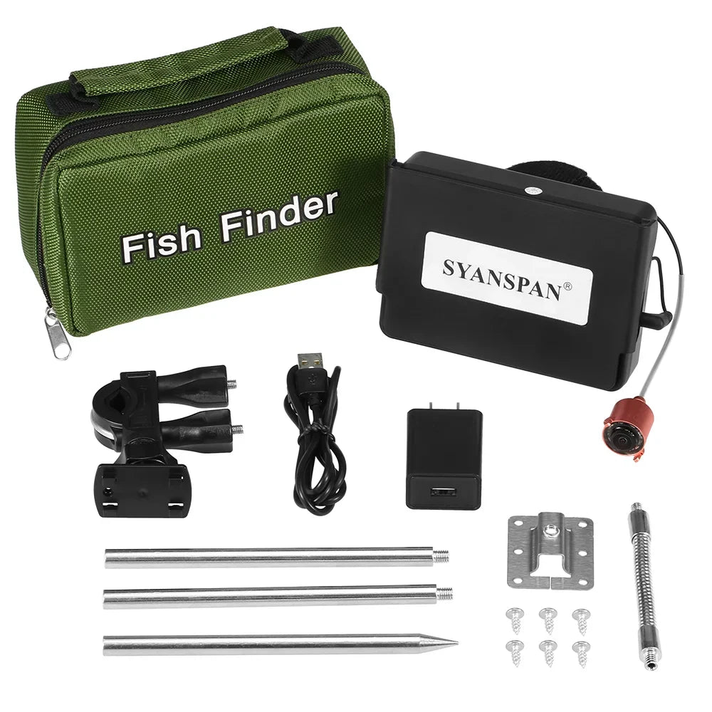 moobody 4.3 Inch Portable Underwater Fishing Camera Fish Finder Waterproof Night Vision Ice Boat Fishing Camera 20M Cable with Carry Bag
