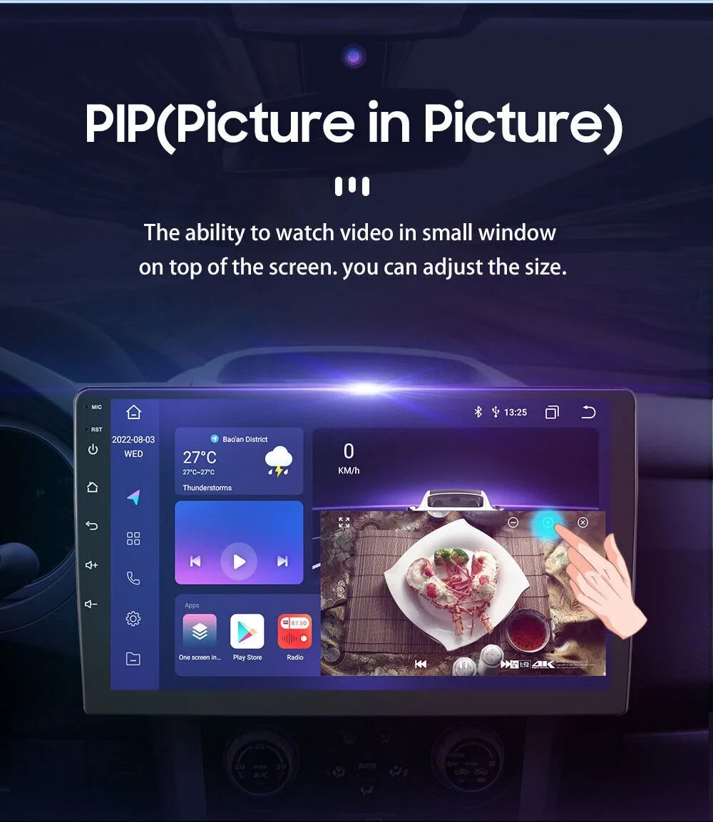 For GMC Yukon Chevy Tahoe Suburban Android 12 Octa Core 4GB RAM Apple Carplay Car Stereo AM FM Radio GPS Weather