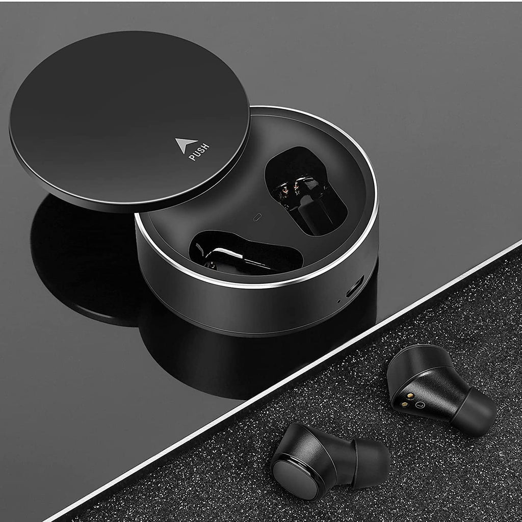UrbanX X7 Sports True Wireless Earbuds 5.0 IPX5 Waterproof Touch Control Earbuds with Mic Earphones in-Ear Deep Bass Built-in Mic Bluetooth Headphones For Sony Xperia 1 III - Black