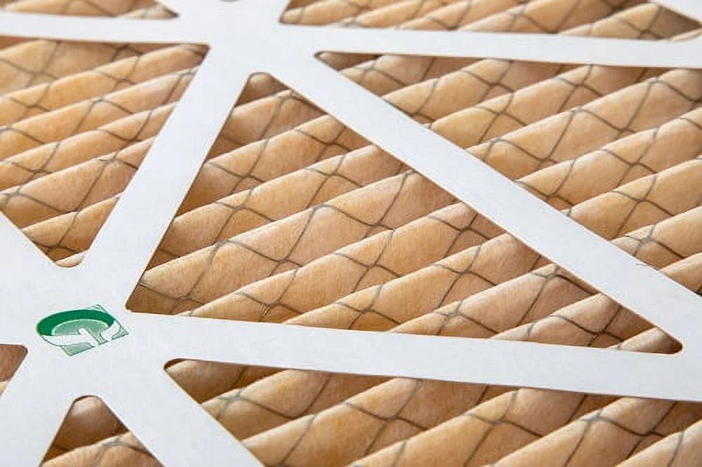 6 Pack of 18x18x1 MERV 11 Pleated Air Filters by Glasfloss. Actual Size: 17-1/2 x 17-1/2 x 7/8