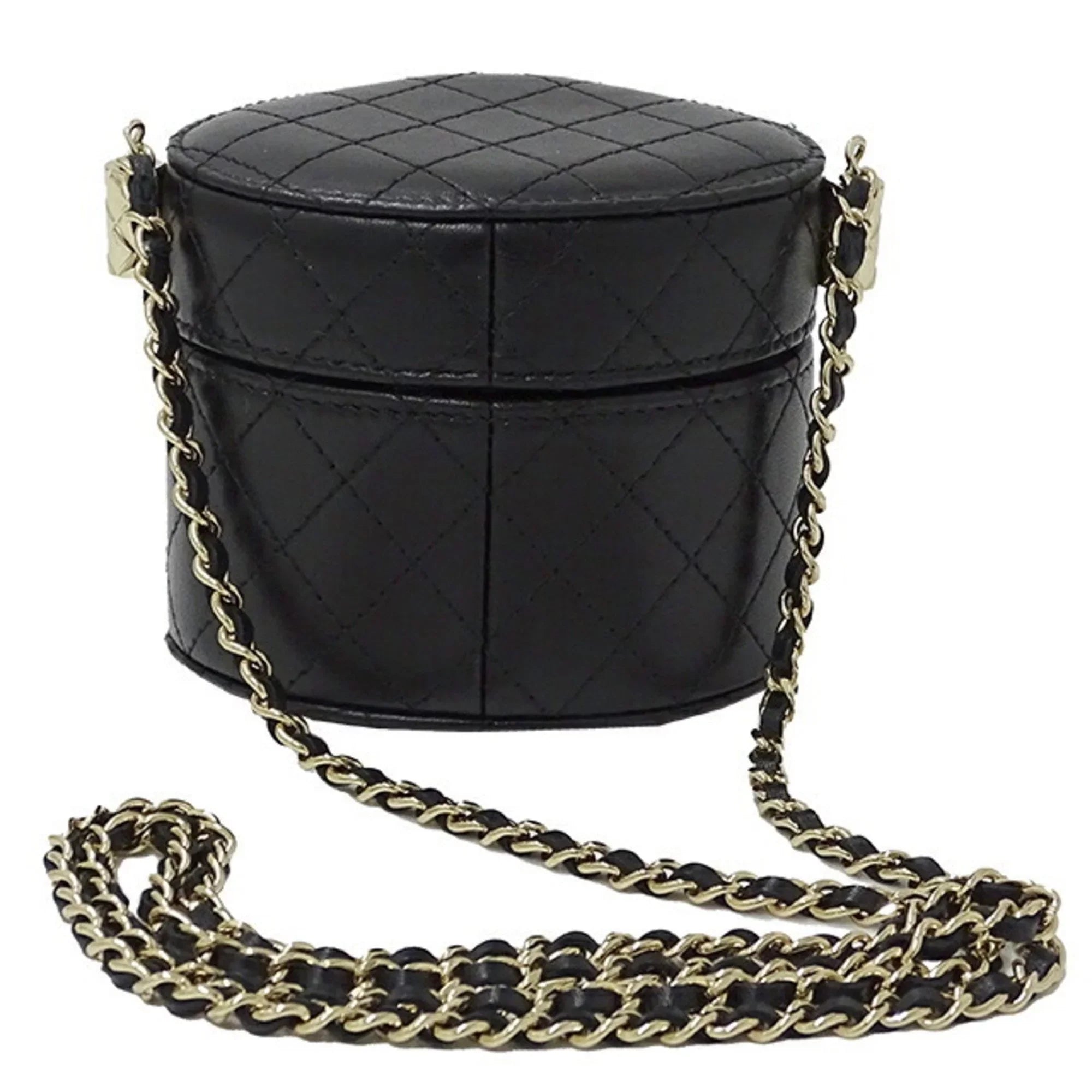Pre-Owned Chanel AP1616 / ― Women's Suede Shoulder Bag Black (Good)