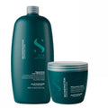 Kit Alfaparf Shampoo Mask Semi Di Lino Reconstruction Damaged Hair Reparative Complete Hydration