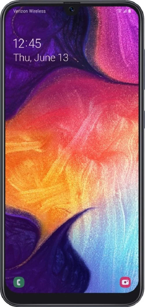 Renewed Samsung SMA505UZKV Galaxy A50 - Black (Verizon) (Refurbished)