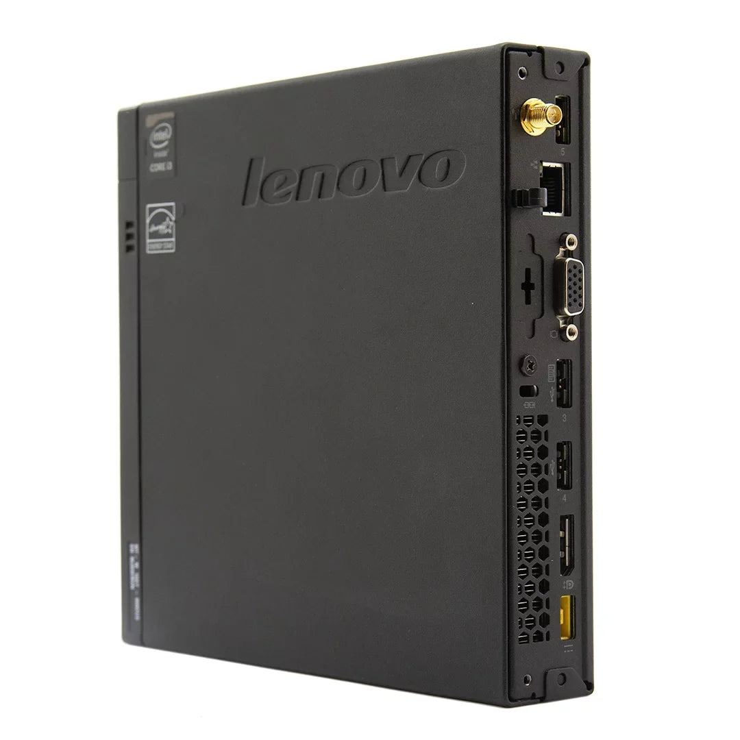 Refurbished Lenovo ThinkCentre M73 Tiny Form Factor Computer PC, 3.2 GHz Chipset Core i3, 4GB DDR3 RAM, 120GB SSD Hard Drive, Windows 10 Home 64 bit (Refurbished)