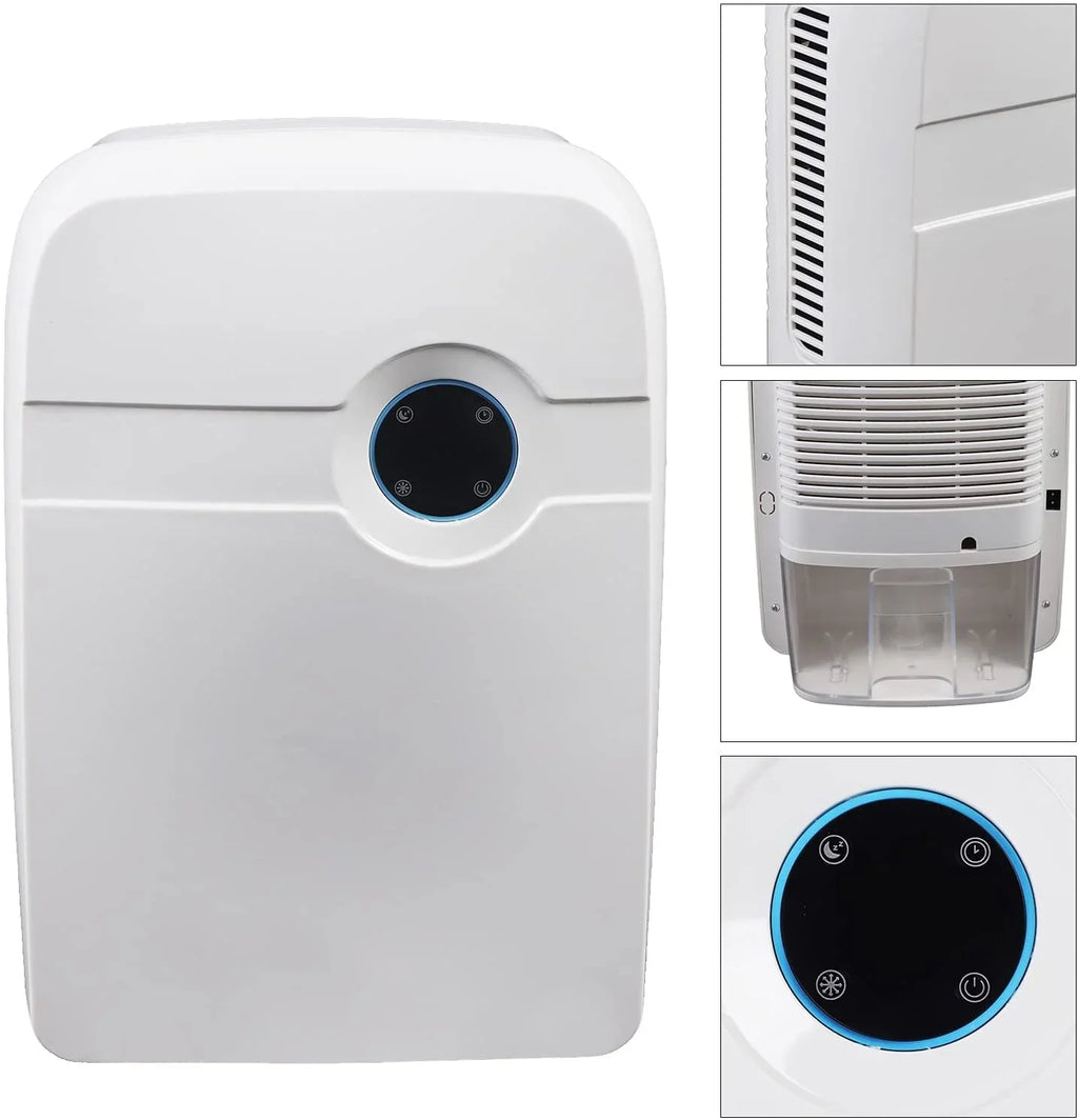 Miumaeov Silent Dehumidifier Moisture Humidity Removal Absorber 2.5L with Drain Hose