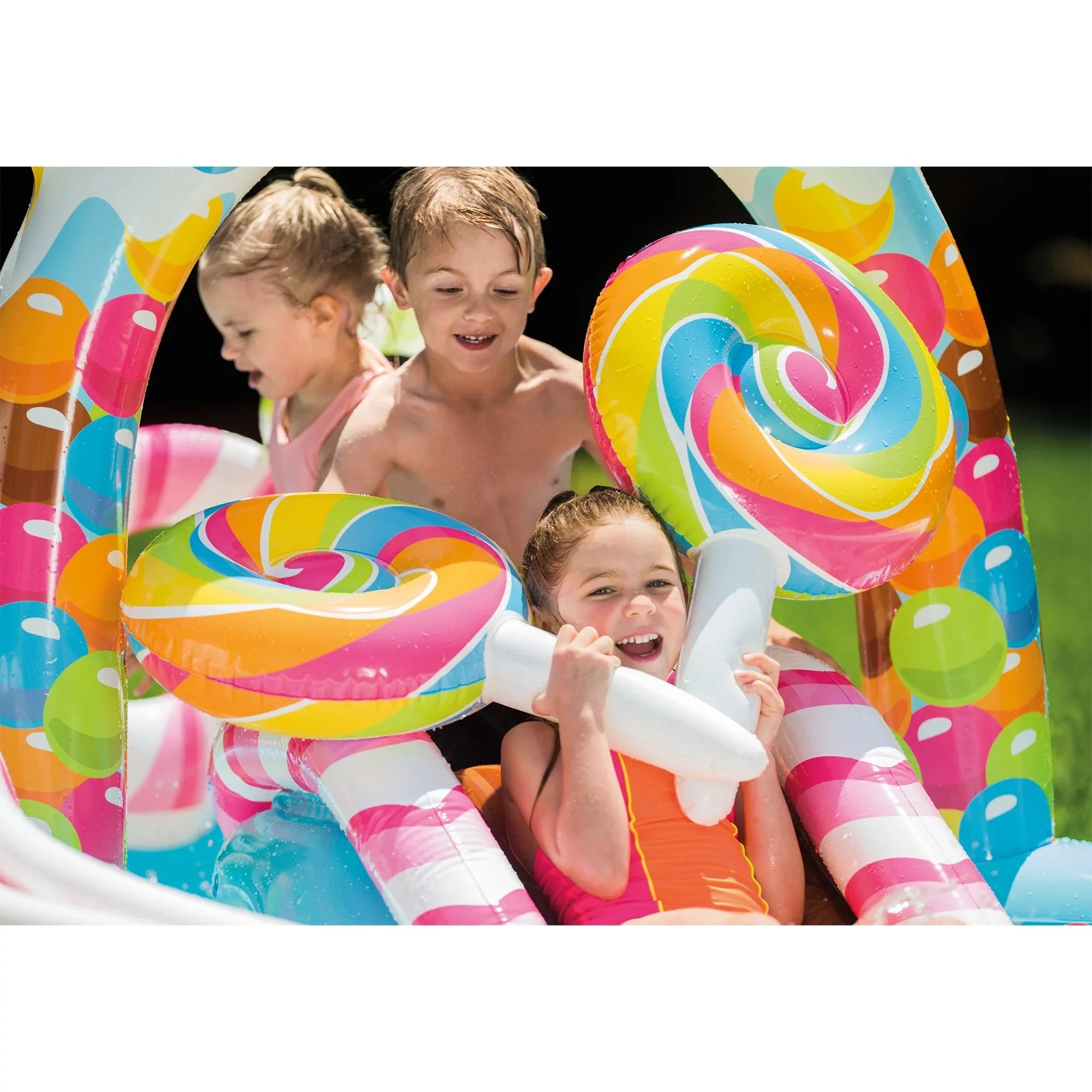 Intex Kids Candy Zone Play Center Splash Pool w/ Waterslide(Open Box) (2 Pack)