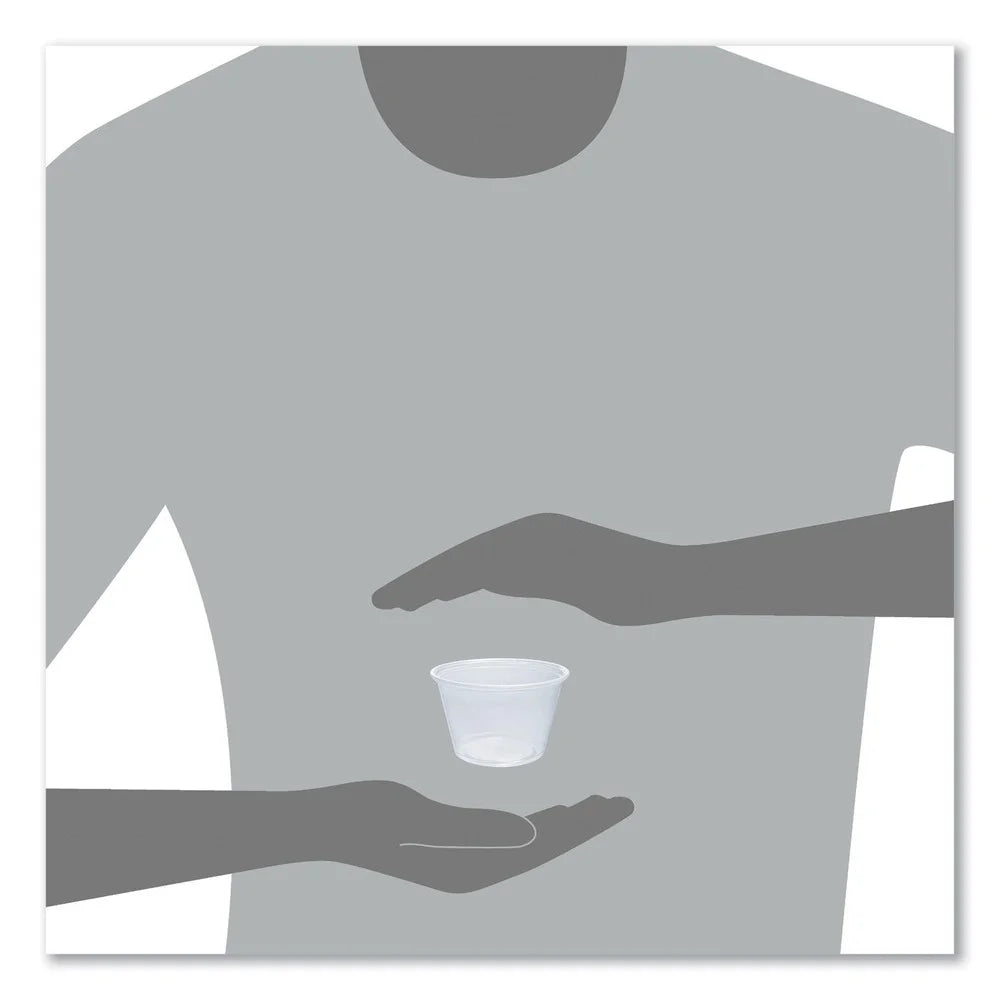 Dart 400PC Conex Complements 4 oz. Polypropylene Portion Containers - Clear (2500/Carton)]