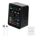 Wifi Intelligent Air Quality Detector Pm2.5 Co2 Tvoc Hcho Temperature Humidity 6 In 1 Detector Time Date Week Monitor Mobilephone App Remotes Viewing 2 Sets Alarm Clock Home Indoor Desk