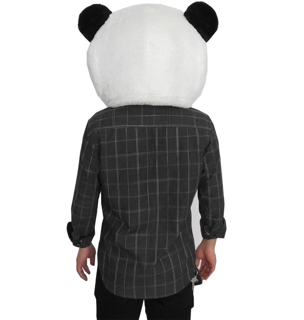Plush Panda Bear Mascot Head Panda Head Mask Adult