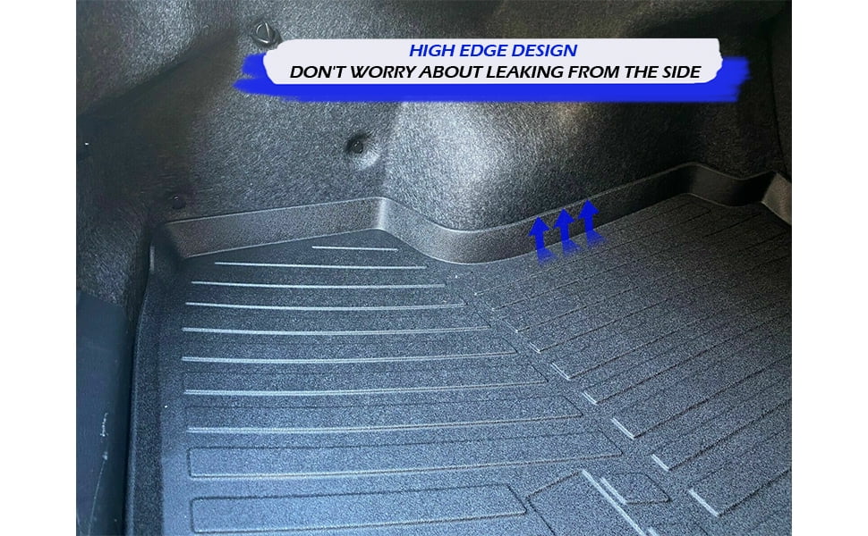 EACCESSORIES EA Cargo Liner – Trunk Mat for Nissan Altima 2013-2023 – Weather-Resistant Trunk Mats for Cars with Raised Lip – Non-Slip Car Trunk Mat Rubber – Easy to Install – Laser Pre-Cut Design