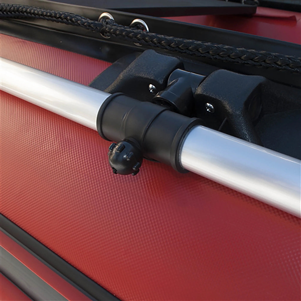 ALEKO Inflatable Boat with Air Deck Floor - 10.5 Ft - Red