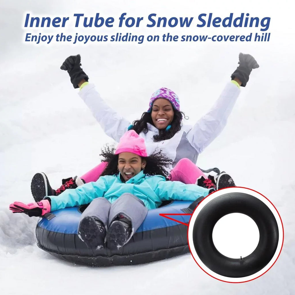 2PCS River Tubes for Adults, Heavy Duty Snow Tubes for Snow Sledding, 39inch Large Rubber Snow & Water Tire Tubes, Pool Closing Inner Tubes, Rubber Pool Float Inner Tubes