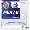21x21x1 Air Filter | 4-PACK | MERV 8 HVAC Pleated AC Furnace Filters | Actual Size 21 x 21 x .75
