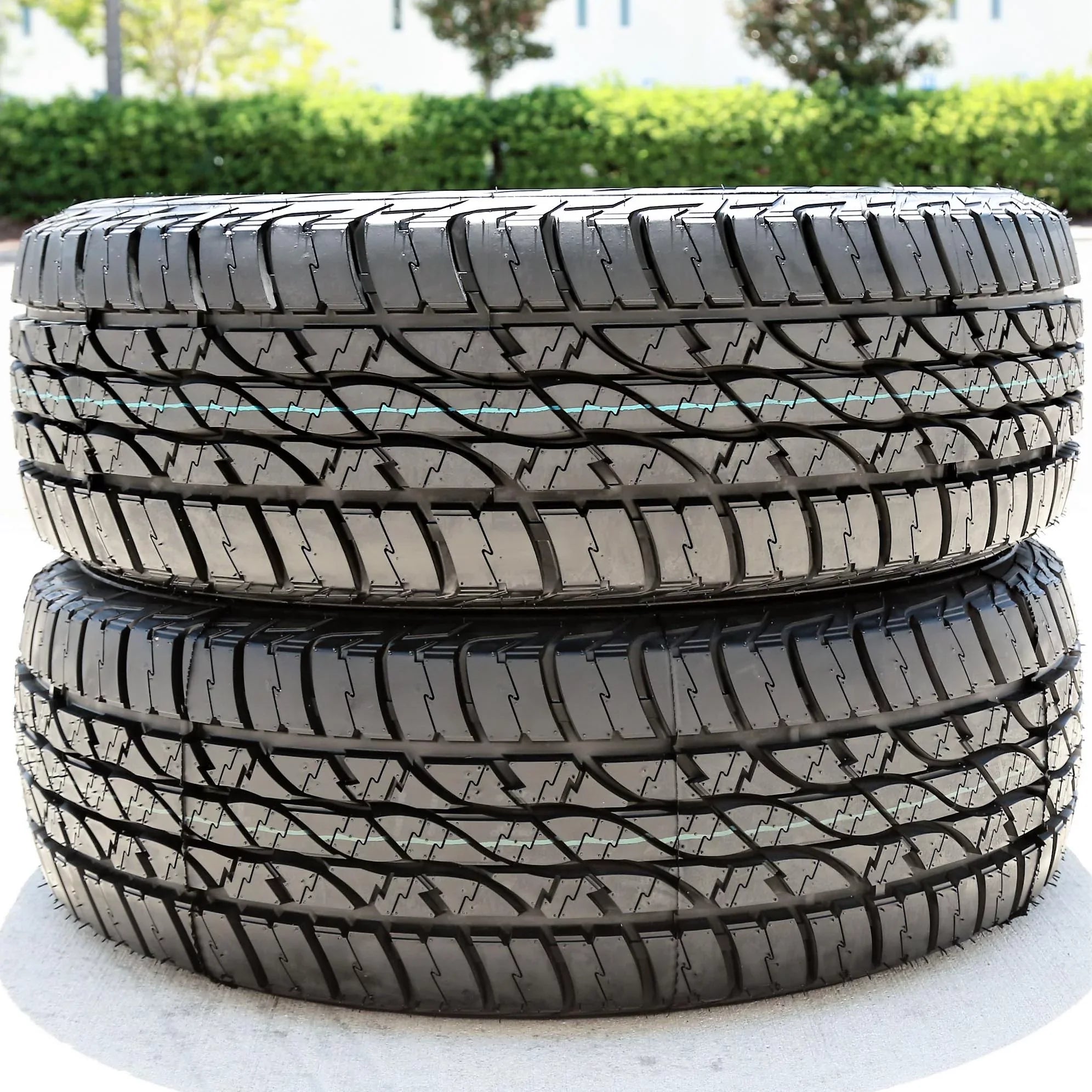 Set of 4 (FOUR) Accelera Omikron A/T LT 265/75R16 123/120Q E 10 Ply AT All Terrain Tires Fits: 2000-02 Dodge Ram 2500 Base, 2013-14 Toyota FJ Cruiser Base