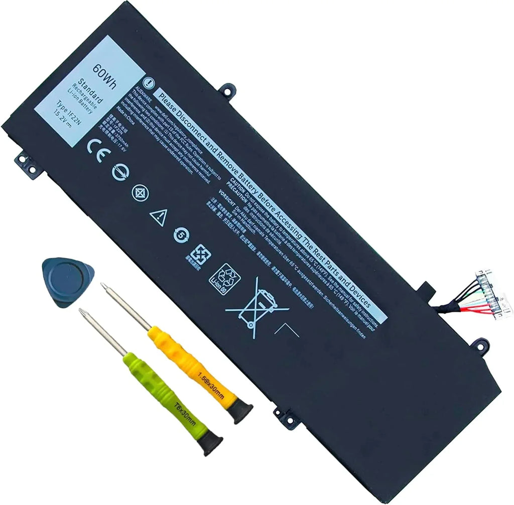 1F22N Portable PC y, 15.2V 60Wh 3750mAh 4-Cell Compatible with Dell Alienware M15 M17 R1 G7 7590 7790 G5 5590-D2783W