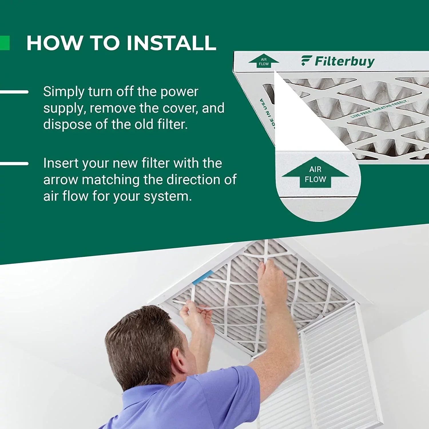 Filterbuy 10x25x4 MERV 11 Pleated HVAC AC Furnace Air Filters (12-Pack)