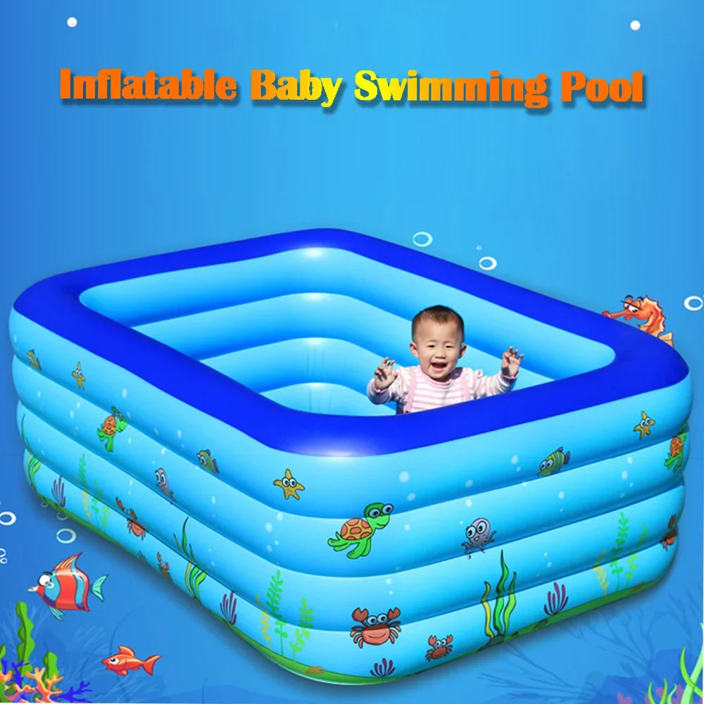 moobody Portable Swimming Pool Inflatable Swimming Pool Basin Kid Bathtub