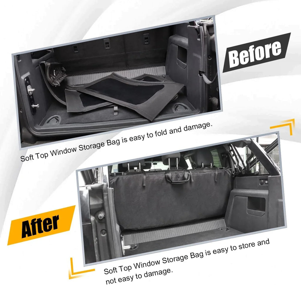 Soft Top Window Storage Bag For Ford Bronco Accessories 2021-2022 FAST SHIPPING
